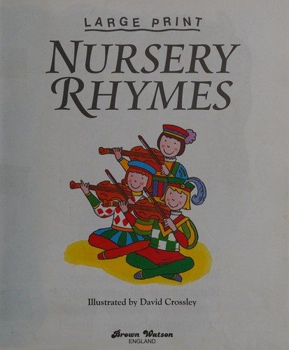 Large print nursery rhymes - print,